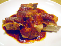骨付豚バラの甜麺醤ソース