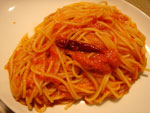 トマトとゴルゴンゾーラのパスタ